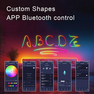 RGBIC Neon LED Strip Lights - Smart & Waterproof - InspiredGrabs.com